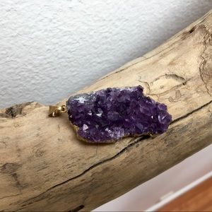 Purple Geode Pendant